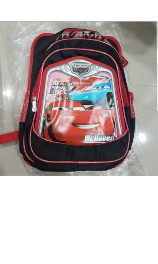 In stock Disney Pixar McQueen school bag for boys size 29.5 14