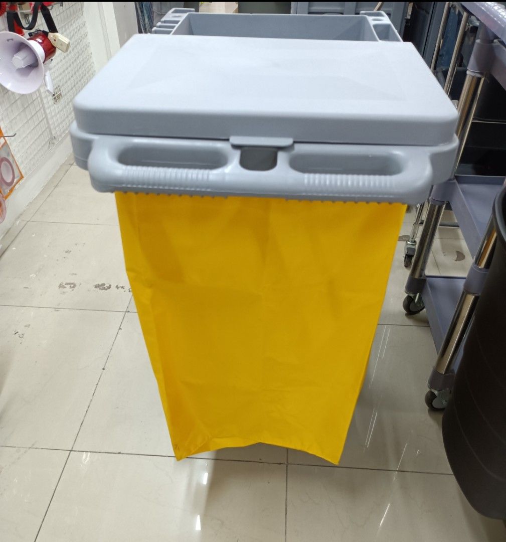 Janitor Cart Commercial Housekeeping Utility Cart with 3 Shelfs, 25