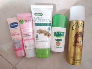 JUAL PRELOVED SKINCARE SUNSCREEN GARNIER VASELINE ACNES NATURE NATUR-E