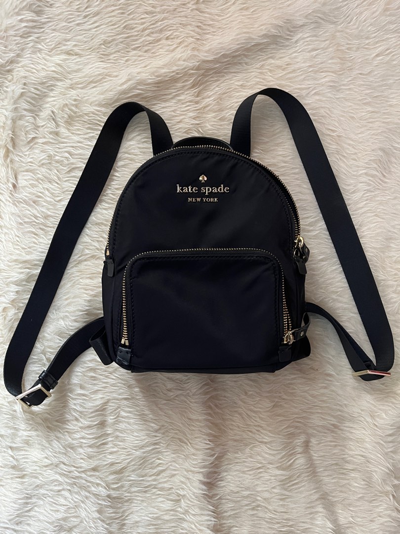 Kate Spade Watson Lane Small Hartley Backpack Nylon Black, Women's