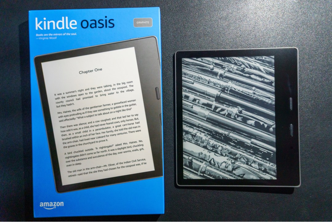Amazon Kindle Oasis 3 2019 32GB 水貨, 手提電話, 電子書閱讀器 - Carousell