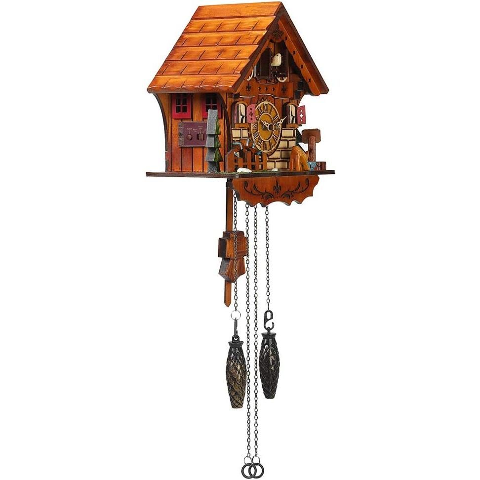 Kintrot Cuckoo Clock Handcrafted Traditional Black Forest Wood Clock