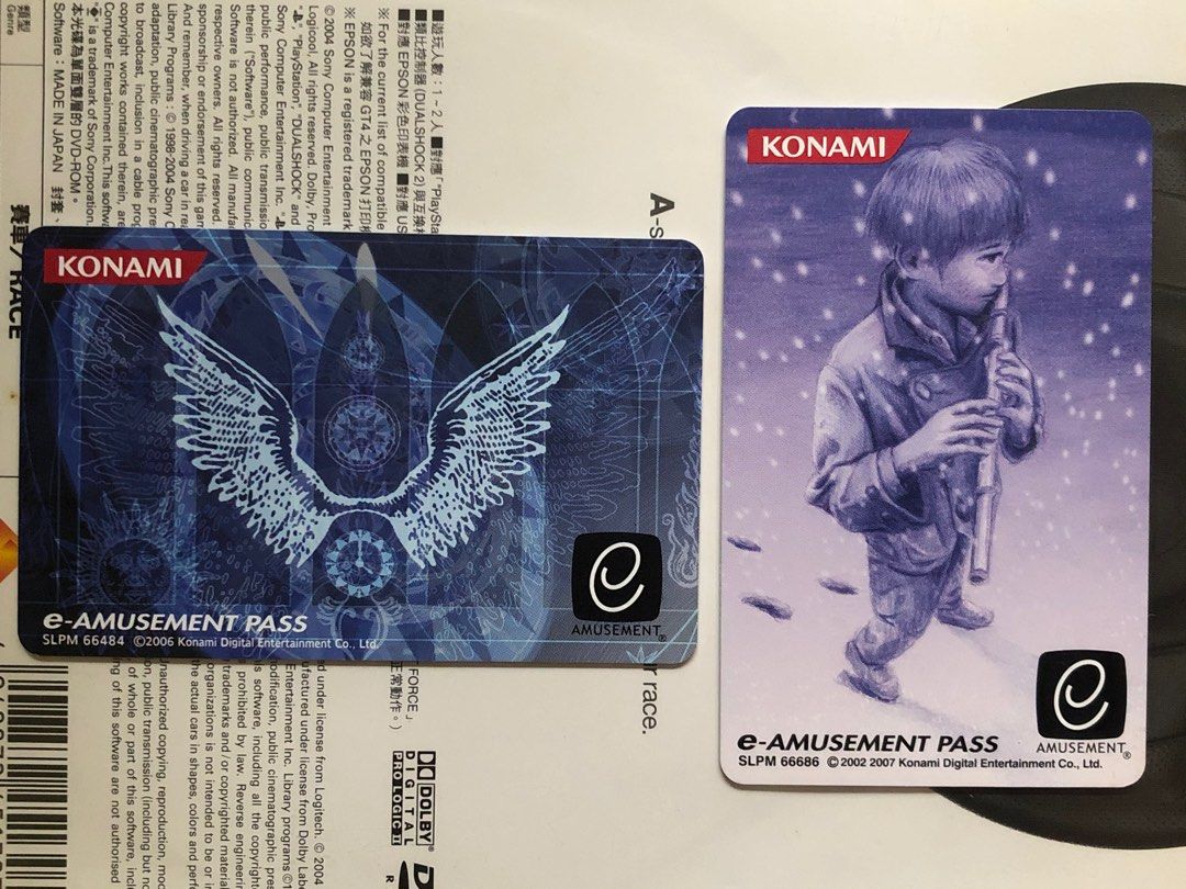 日本Japan Konami e-amusement pass bemani e-pass 街機儲存遊戲進度咭 