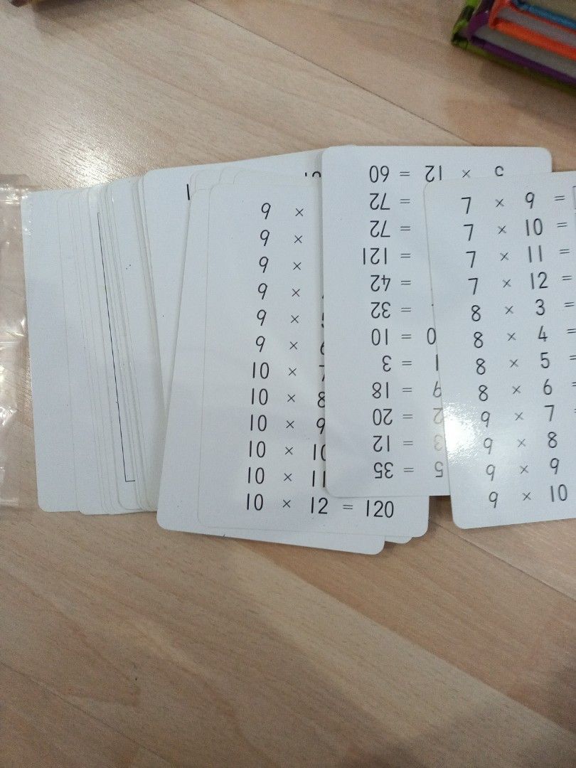 Kumon flash cards multiplication write and wipe, Hobbies &amp; Toys, Books ...