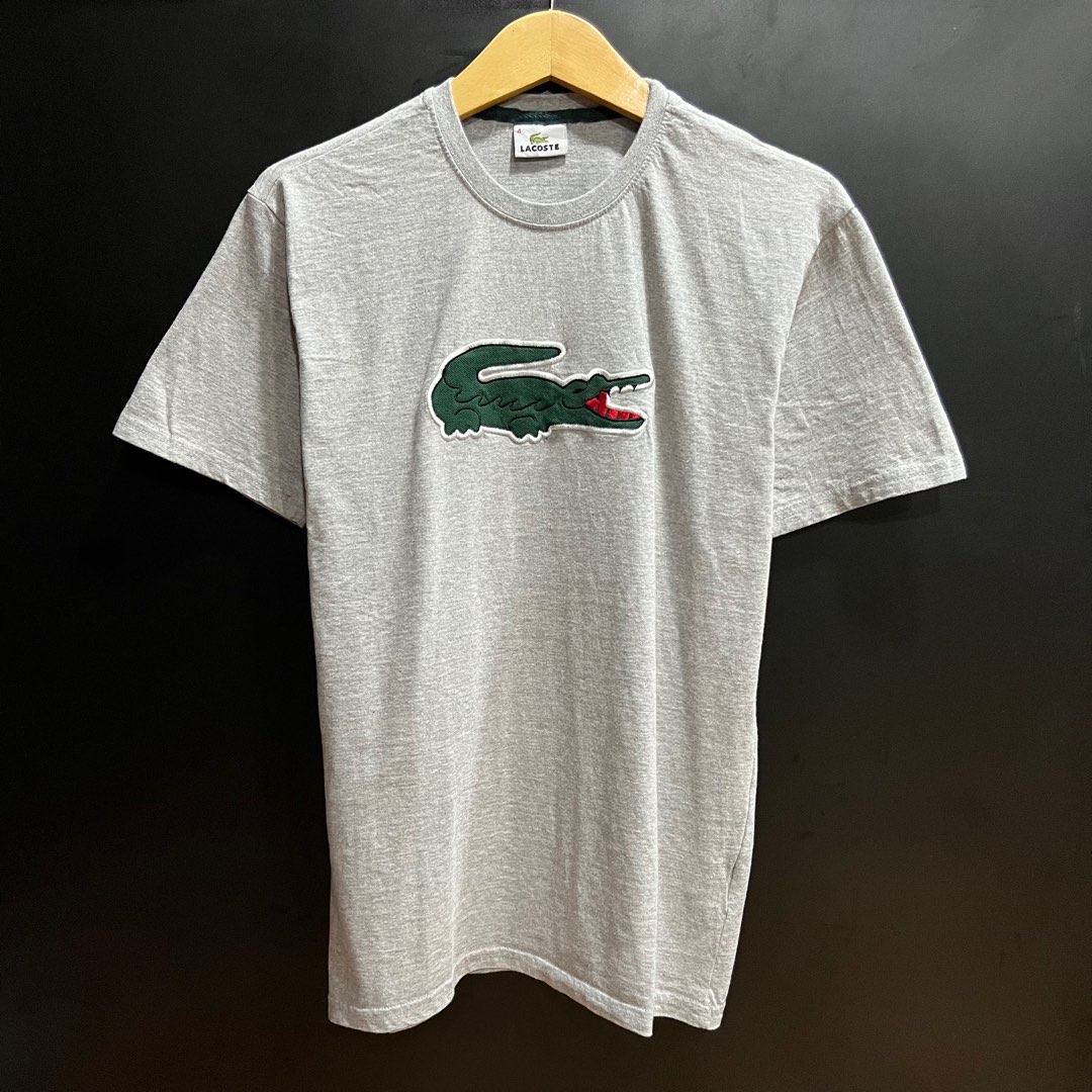 Lacoste Big Logo Original T shirt Fesyen Pria Pakaian Atasan