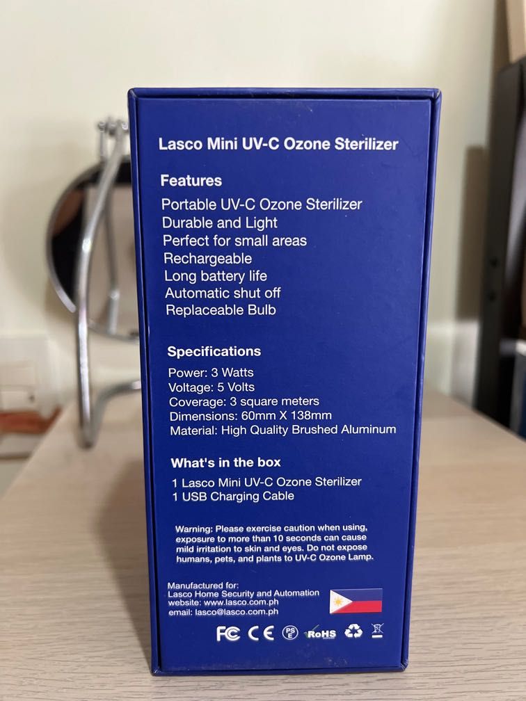 LASCO Mini UVC Ozone Sterilizer, Furniture & Home Living, Lighting