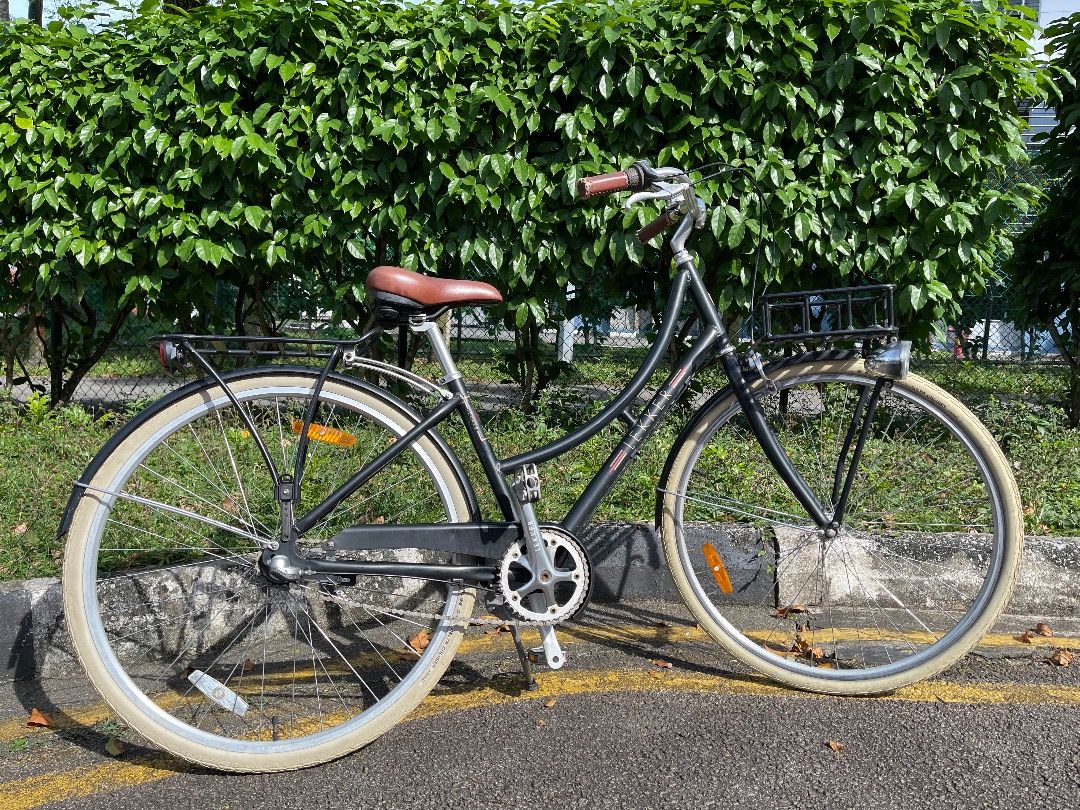 Lekker 3 speed Sportief Lady retro bicycle Dutch classic commute city bike with vintage look