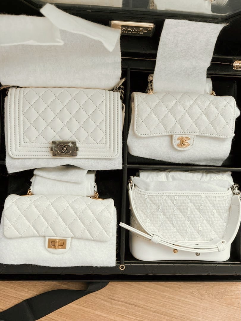 Chanel Success Story Set Of 4 Mini Bags Leather And Tweed