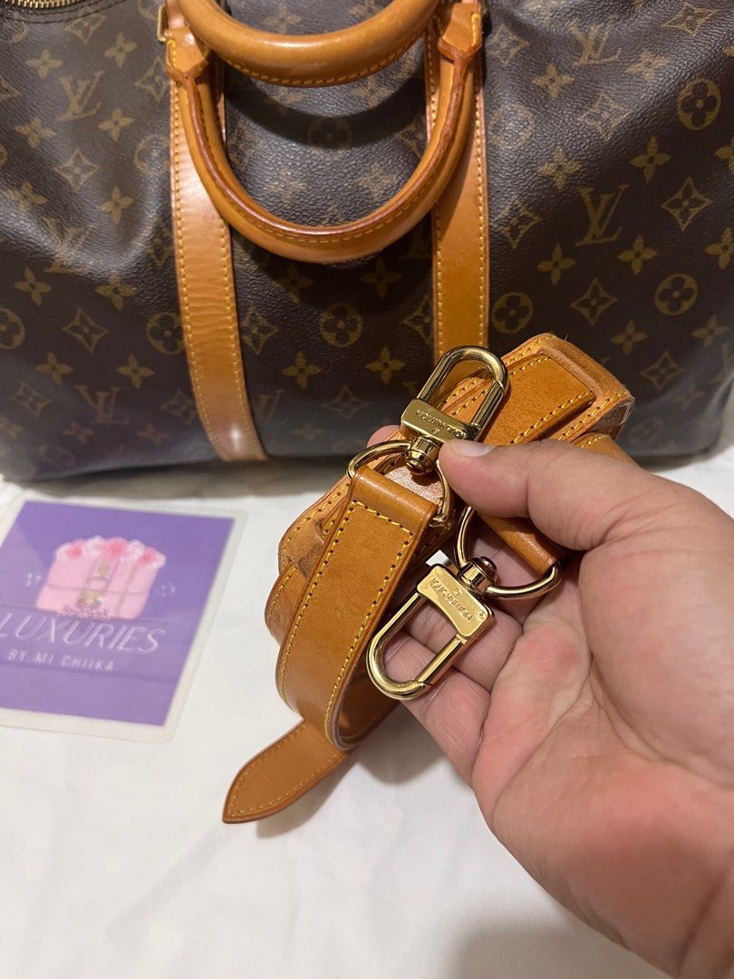 LOUIS VUITTON Keepall 45 Bandouliere and Handle Strap - Spare Part, Luxury,  Accessories on Carousell