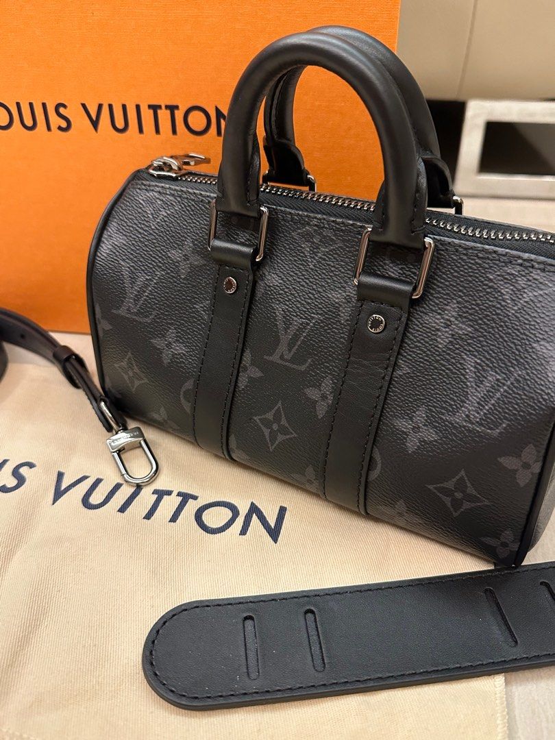 Louis Vuitton Keepall XS Monkey in Coated Canvas with Black/Orange