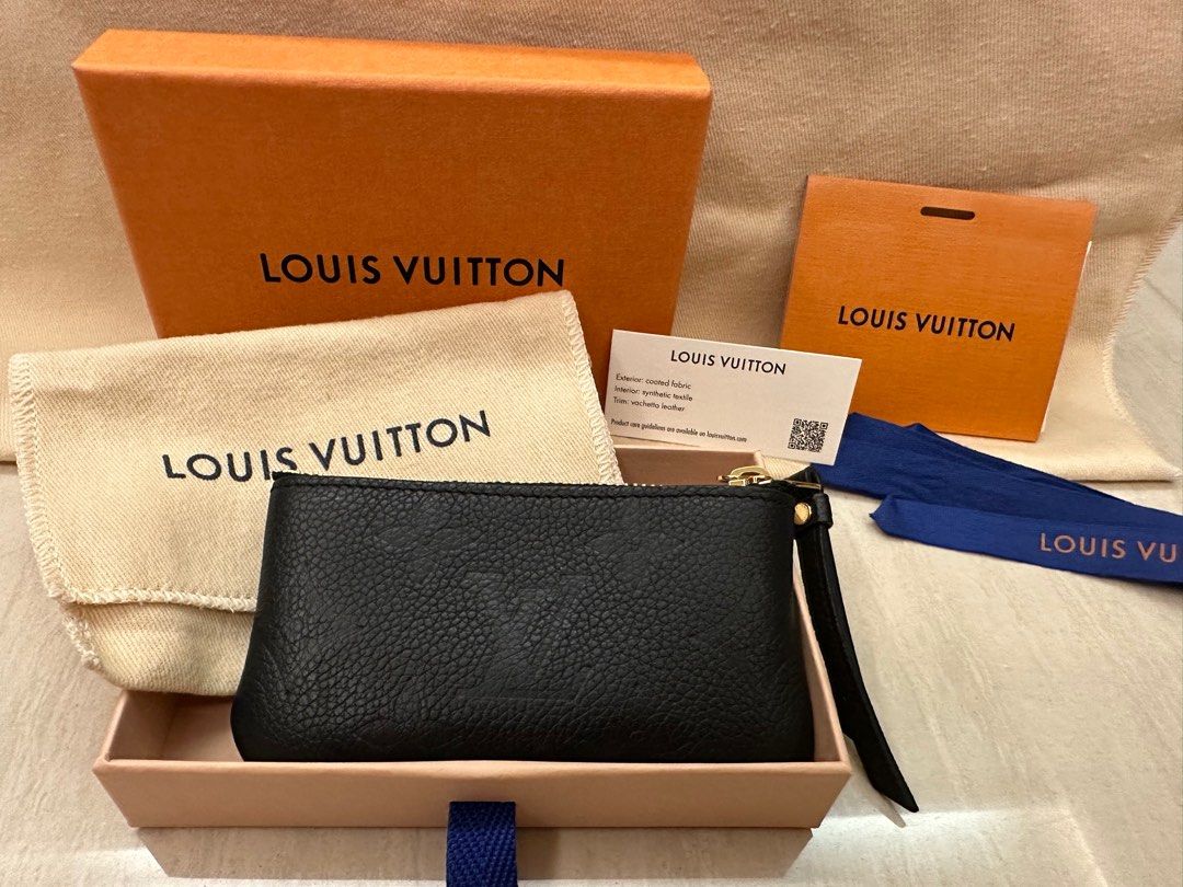 Louis Vuitton, Bags, Louis Vuitton Zip Key Pouch Empreinte Leather