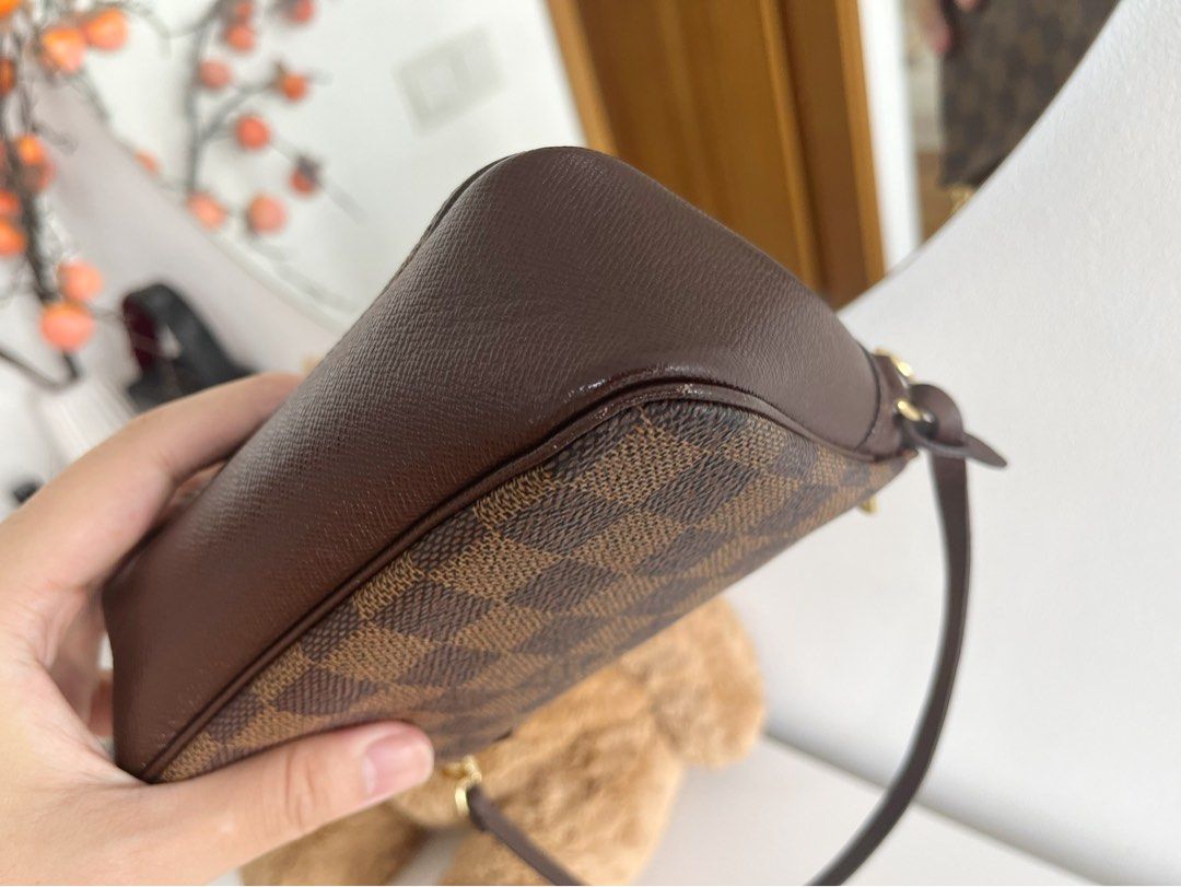 LV trousse / square pochette in damier, Luxury, Bags & Wallets on Carousell
