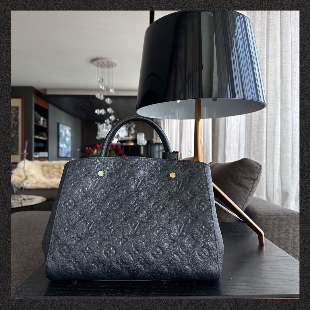 Louis Vuitton Black Beige Monogram Empreinte Montaigne BB, myGemma, SG