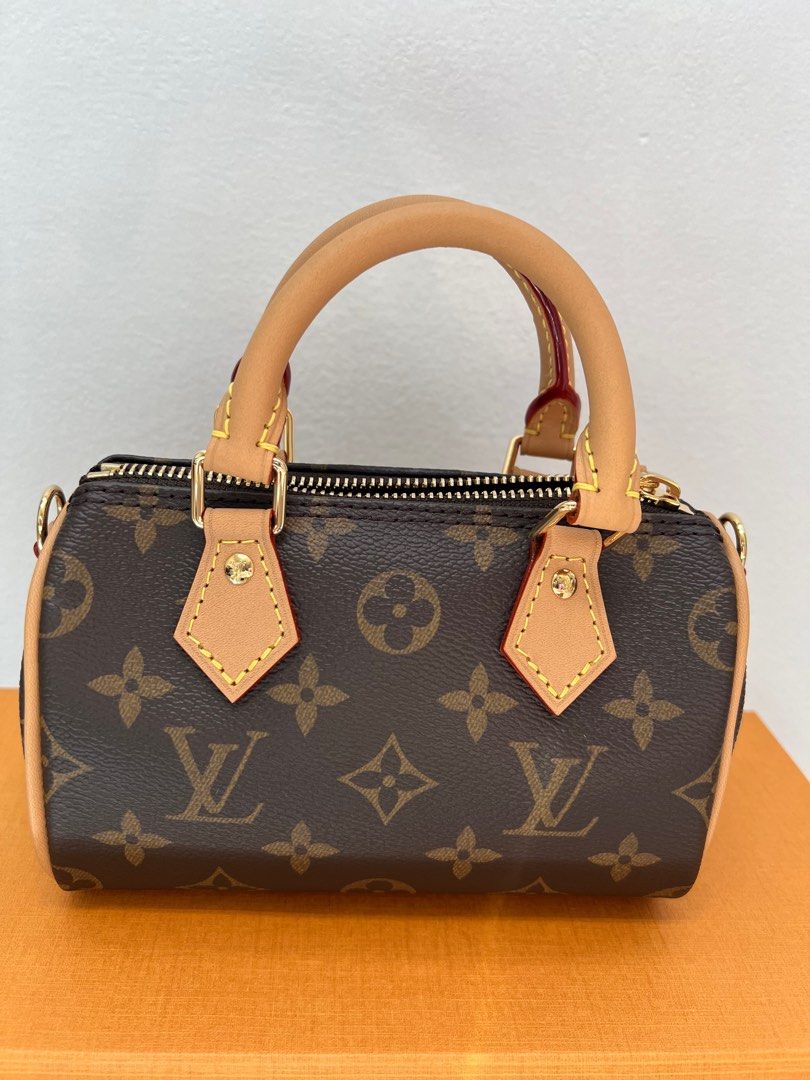 Authentic Louis Vuitton Nano Speedy Denim Blue, Luxury, Bags & Wallets on  Carousell