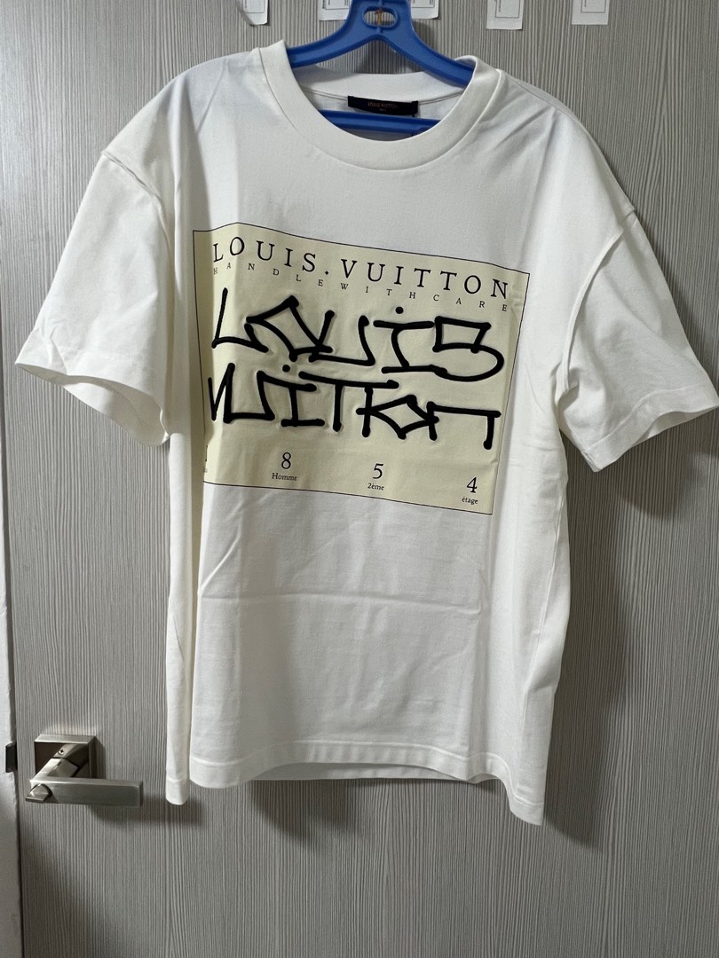 Louis Vuitton Signature Print T-shirt White – Tenisshop.la