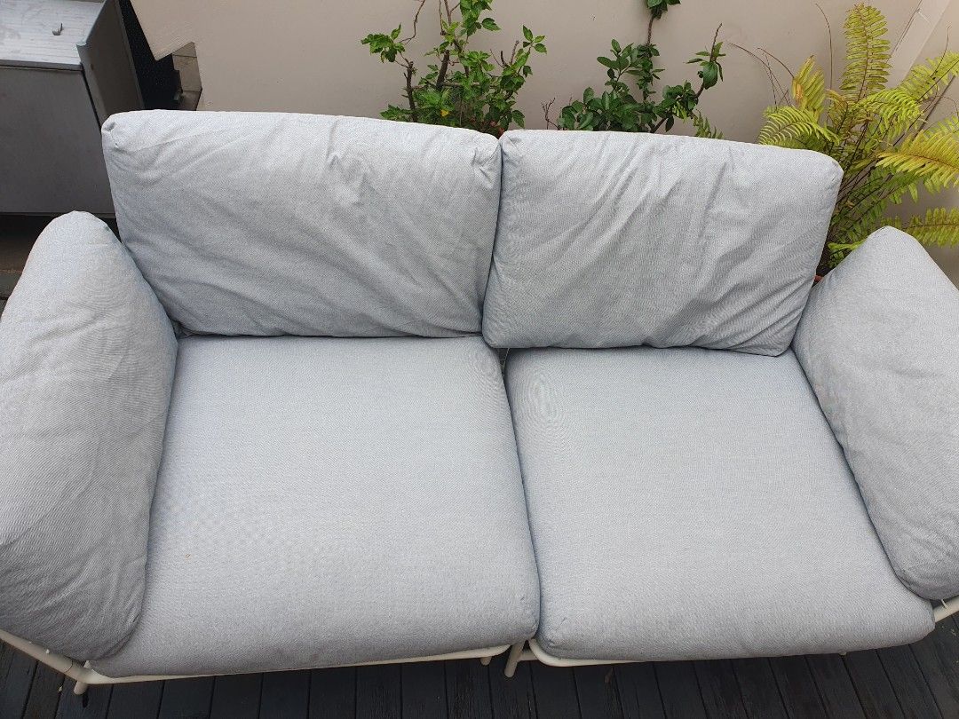 Luxurious outdoor sofa, thick cushions, Furniture & Home Living