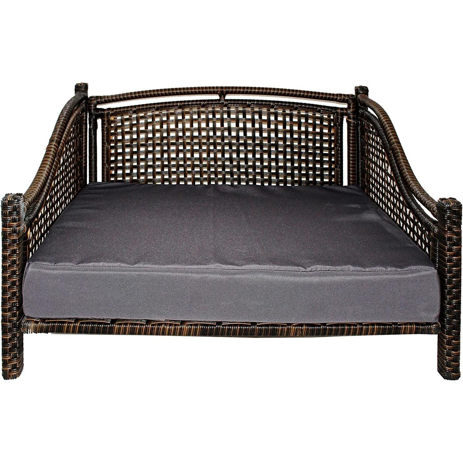 Maharaja Rattan Pet Day Bed, Indoor/Outdoor, Pet Supplies, Homes