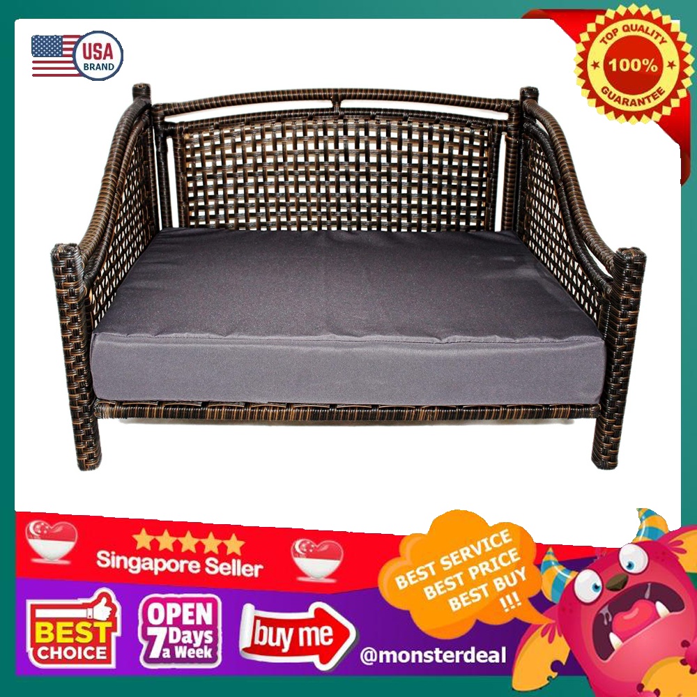 Maharaja Rattan Pet Day Bed, Indoor/Outdoor, Pet Supplies, Homes