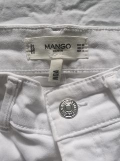 MANGO HIGH WAISTED WHITE PANTS SIZE 36