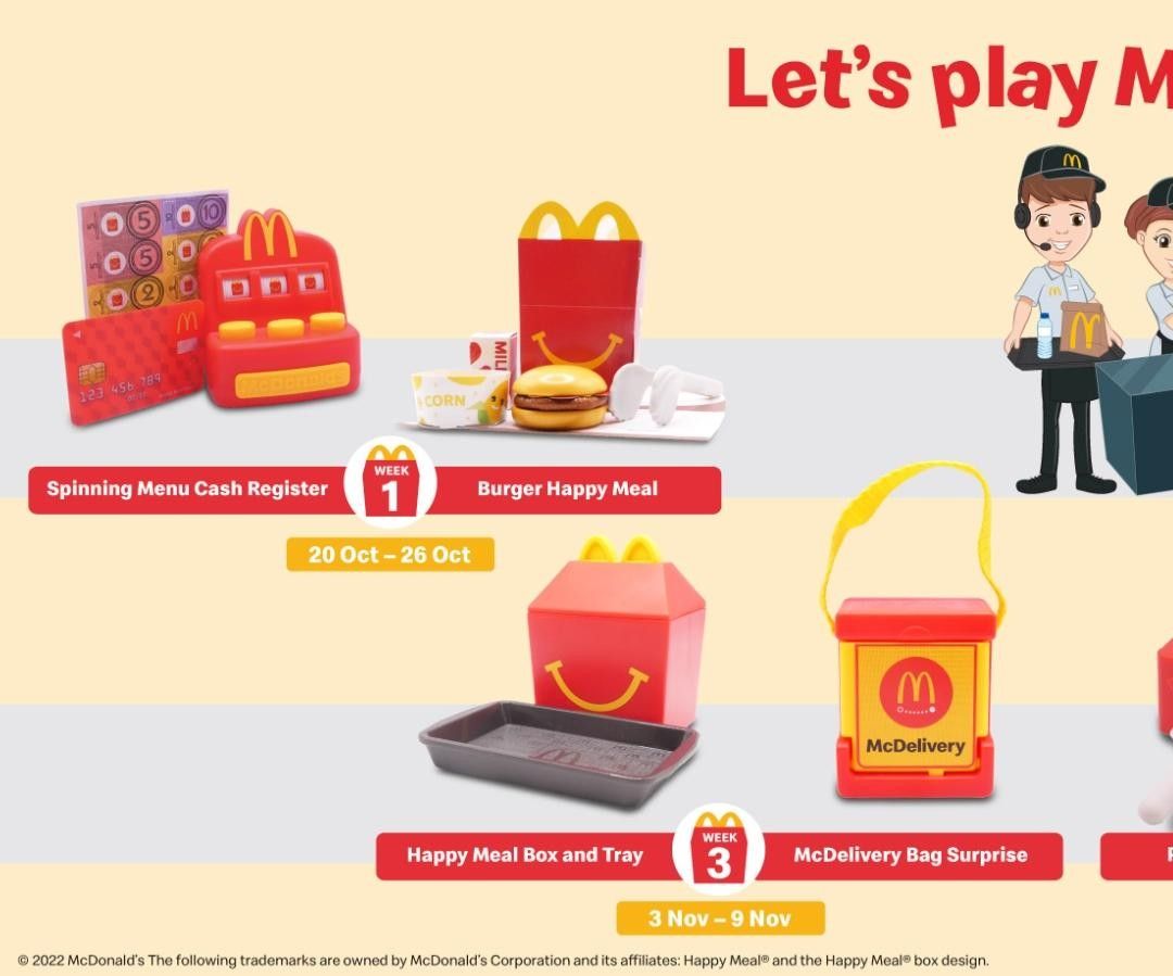 McDonald's MCD Happy Meal Toys, Hobbies & Toys, Toys & Games on Carousell
