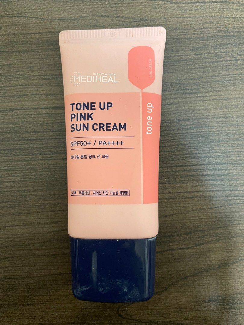 Mediheal tone up pink sun cream, Beauty & Personal Care, Face, Face