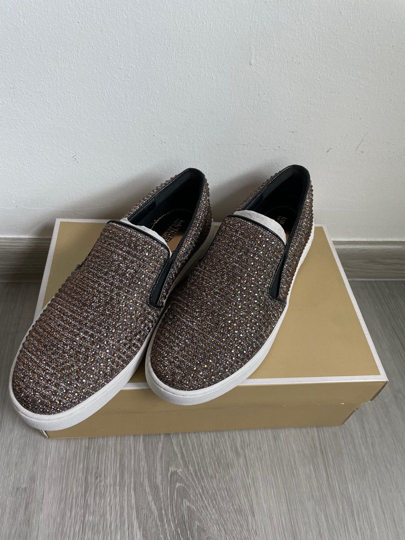 Michael Kors Keaton Slip On Glitter Sneaker
