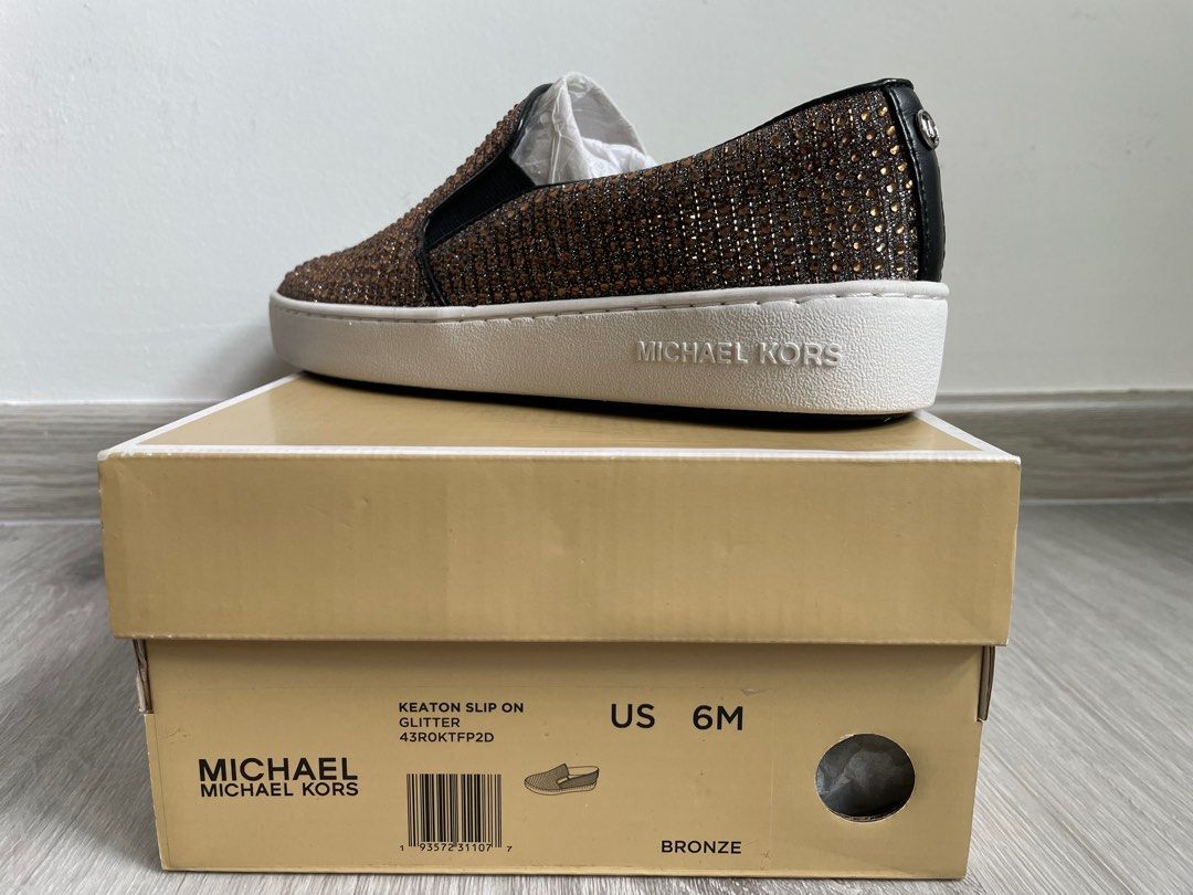 Michael Kors Keaton Slip On Glitter Sneaker