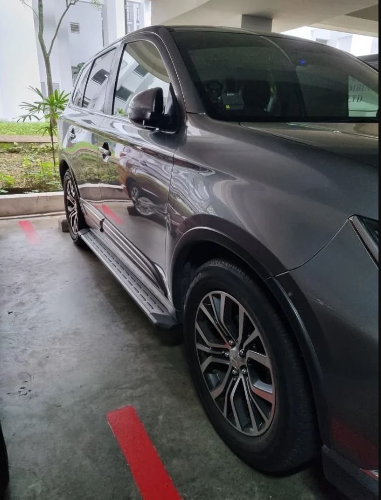 Ontto Custodia Morbida TPU Con Pelle Per Telecomando Mitsubishi (Outlander, Eclipse Cross, ASX, Lancer) – Rosso