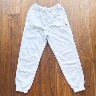 MLB NY New York Yankees pants 白色運動長褲, 男裝, 褲＆半截裙