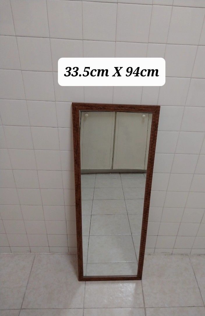 Mr DIY Brand Wall Mirror [33.5cm x 94cm], Furniture & Home Living, Home