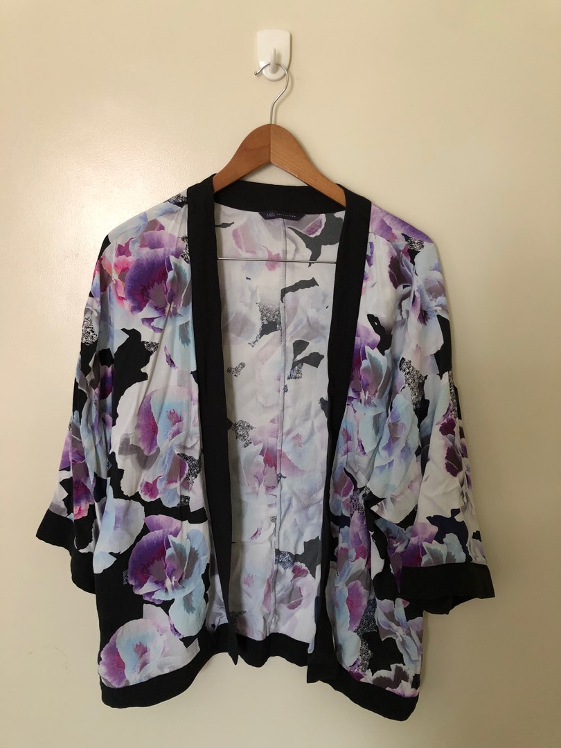 M&S kimono, Women's Fashion, Tops, Others Tops on Carousell