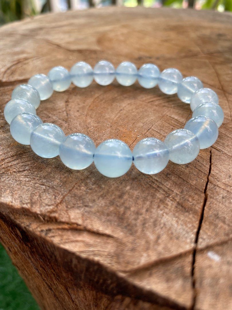 Natural aquamarine bracelet top