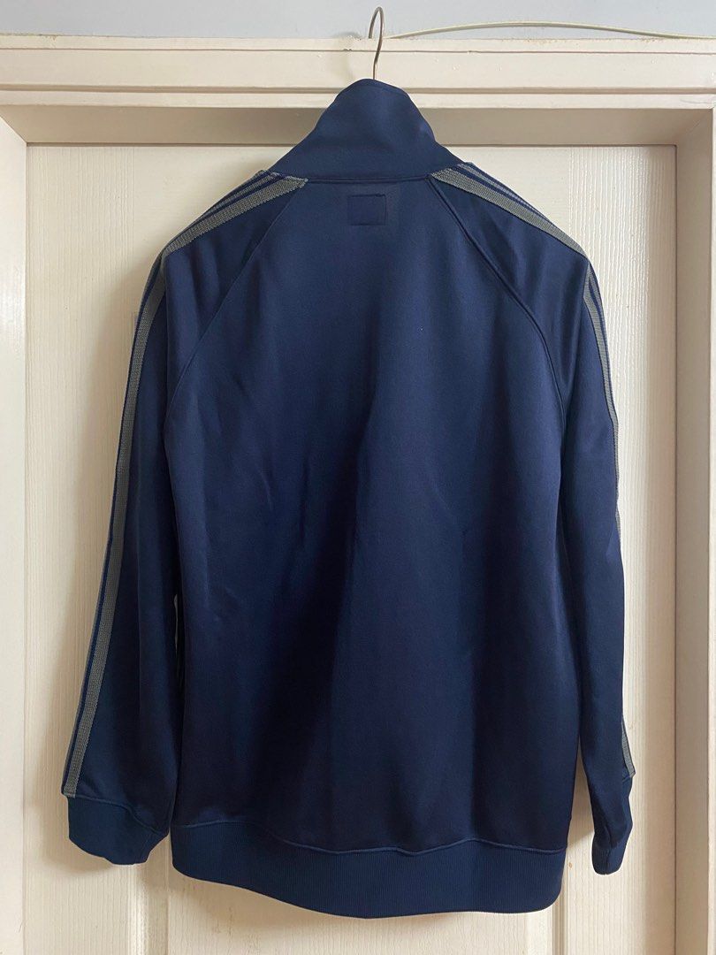 全新needles track jacket Sz xL NEW NAVY, 男裝, 外套及戶外衣服