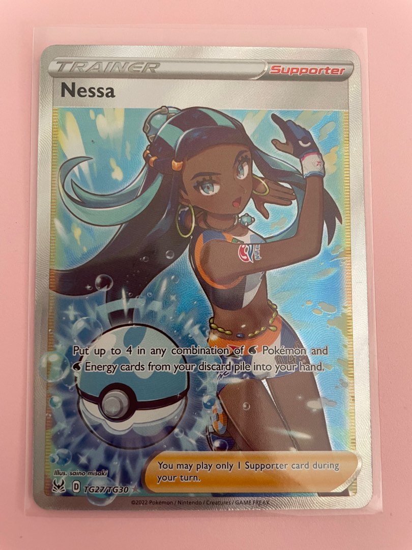 Nessa Full Art Tg27tg30 Lost Origin Pokemon Tcg Hobbies And Toys Toys And Games On Carousell 