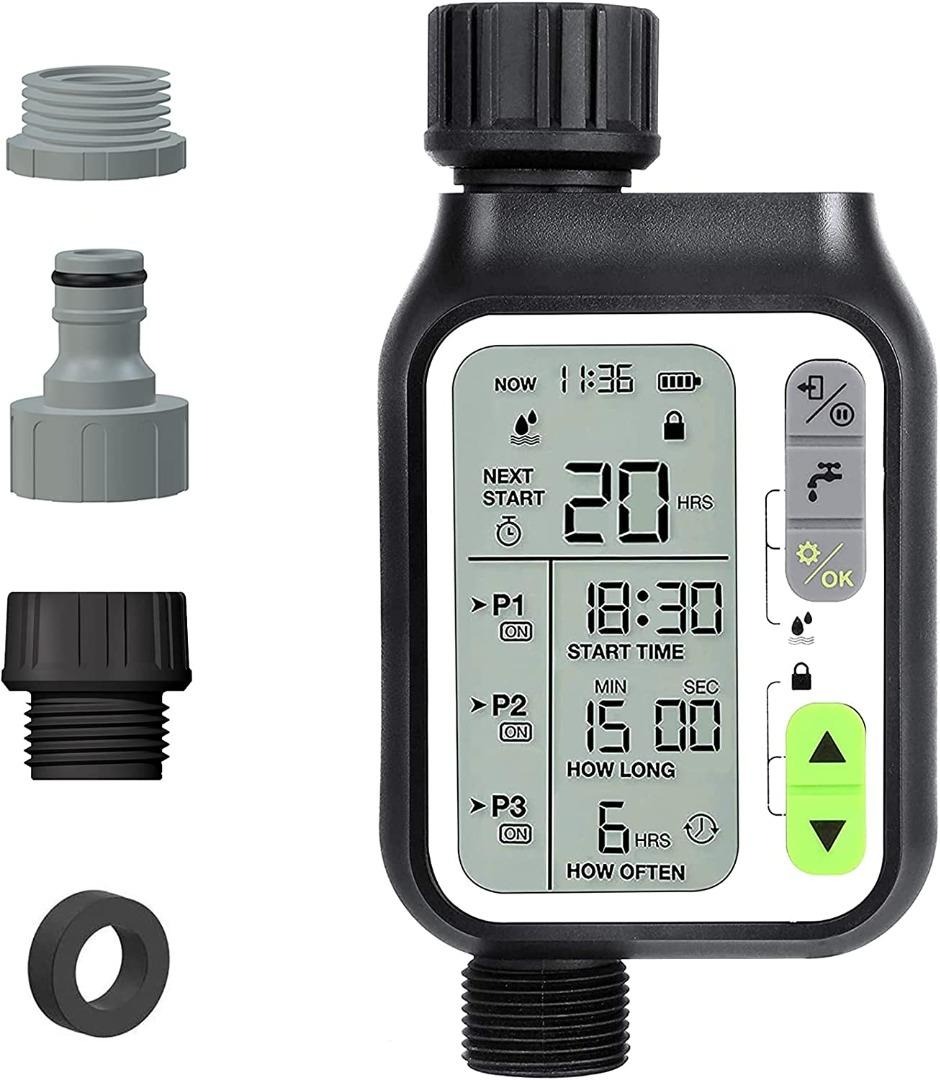 New Arrival! Kazeila Sprinkler Timer, Water Timer with 3 Separate Watering Programs Hose Timer