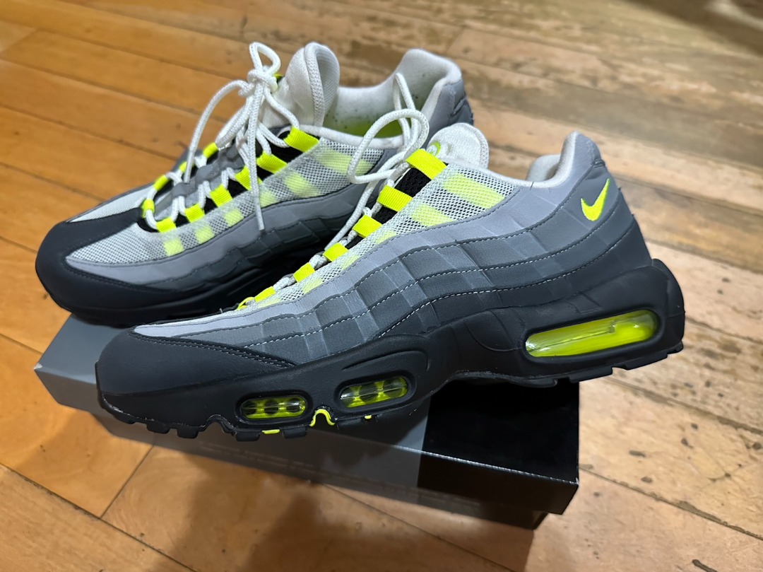 Nike Air Max 95 OG Neon 2020 灰綠氣墊CT1689-001 US11, 他的時尚, 鞋