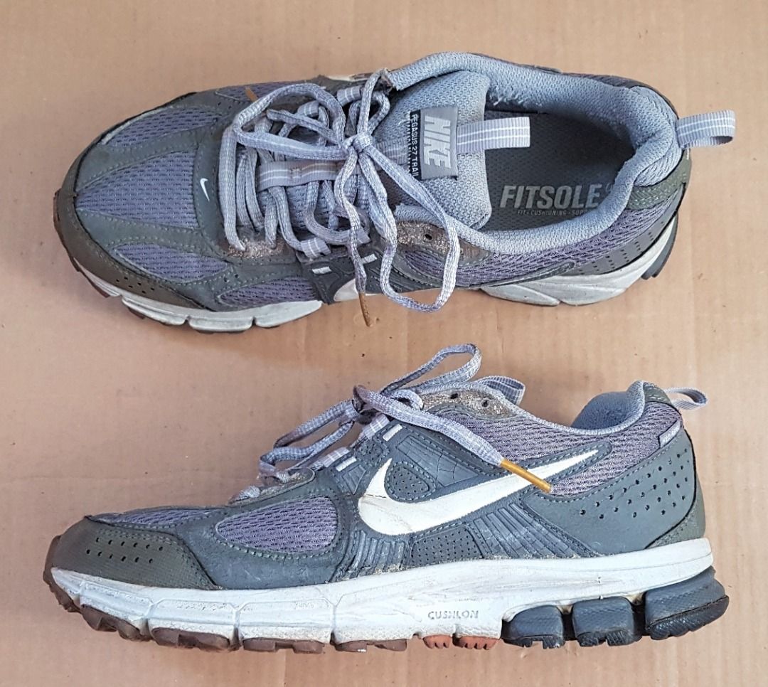 Nike Designer Sneakers Nike Pegasus 27 Trail Running Shoes US 7.5 UK 5 Euro 38.5 Zoom Air Training High Performance Original Active