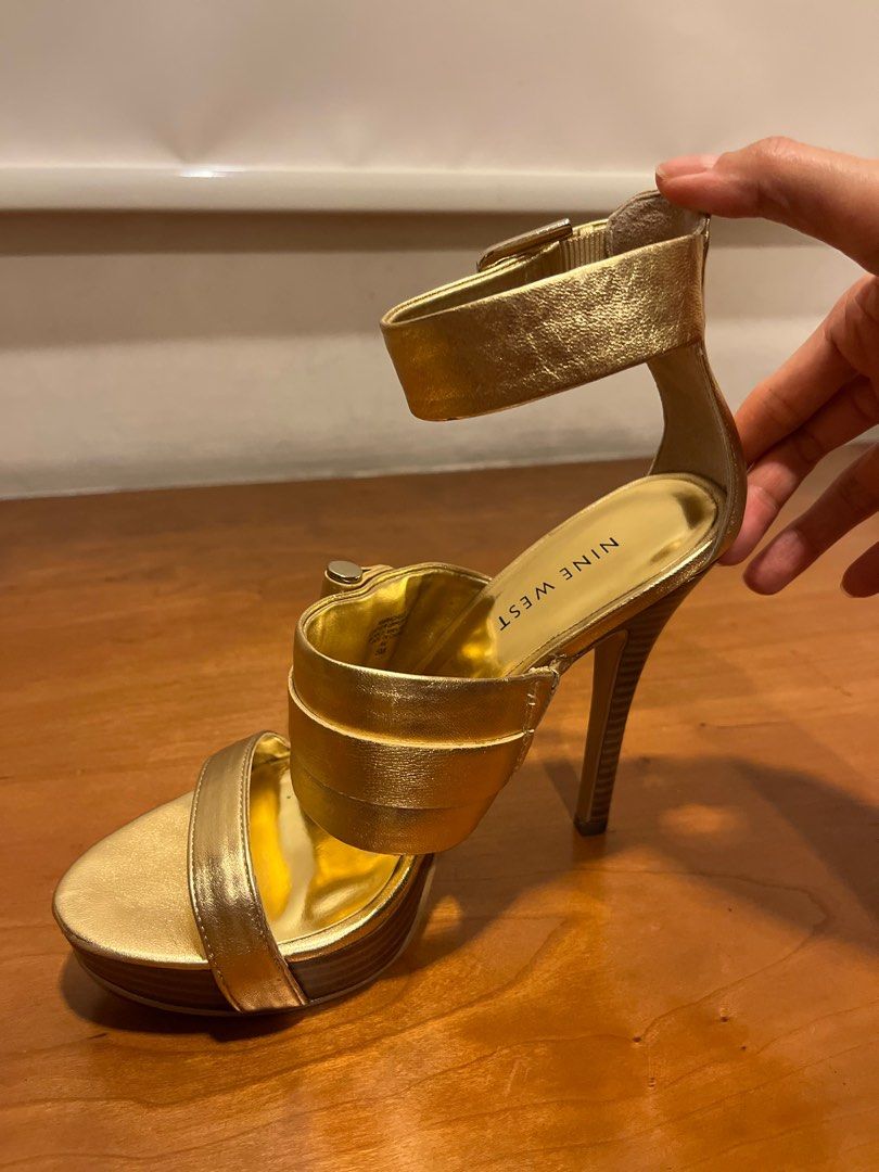Nine west sales gold shoes