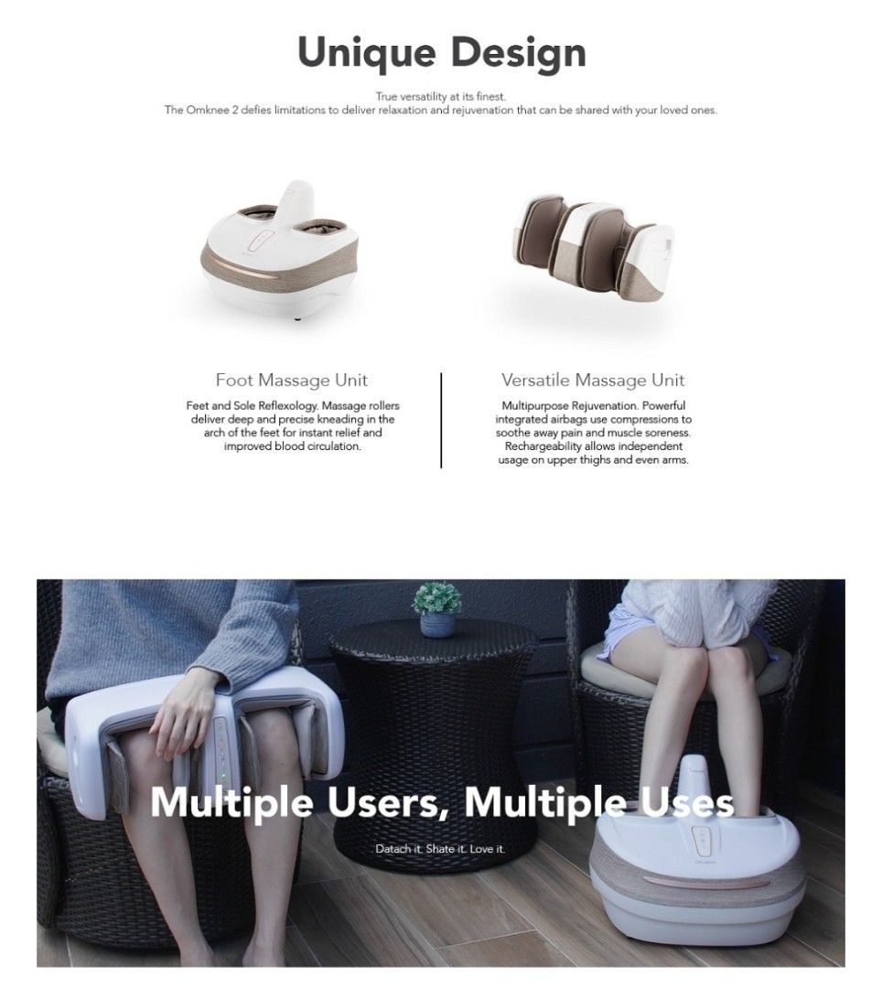Ogawa Foot Massager Omknee 2, Health & Nutrition, Massage Devices on