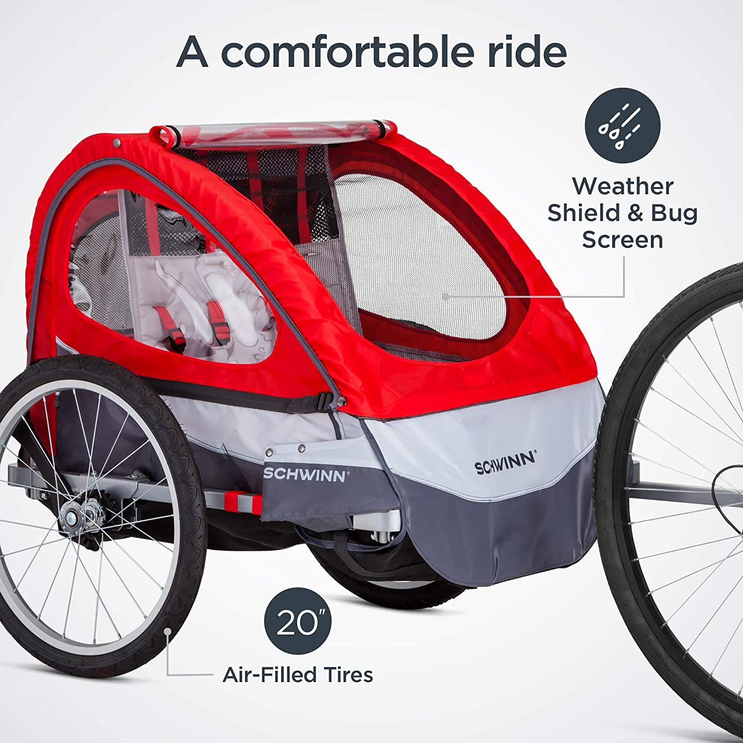 Pacific Cycle Schwinn Trailblazer Double Bicycle Trailer