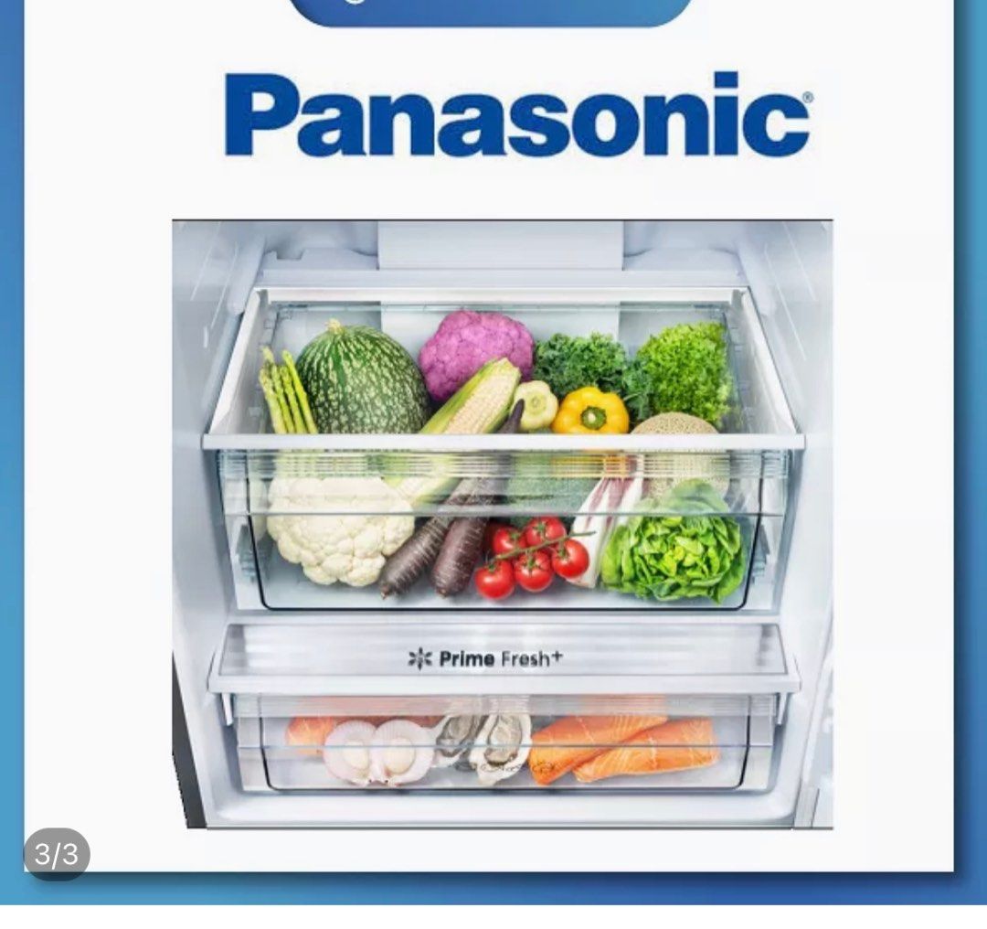 Panasonic 2 door bottom freezer 405L, TV & Home Appliances, Kitchen