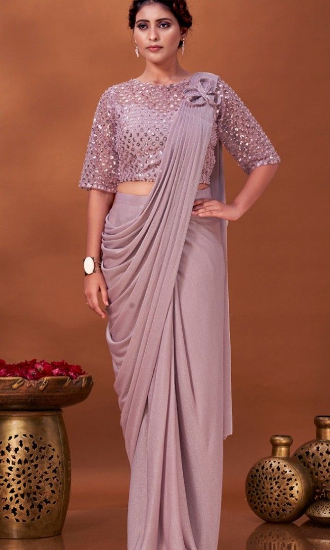 Readymade saree top party wear