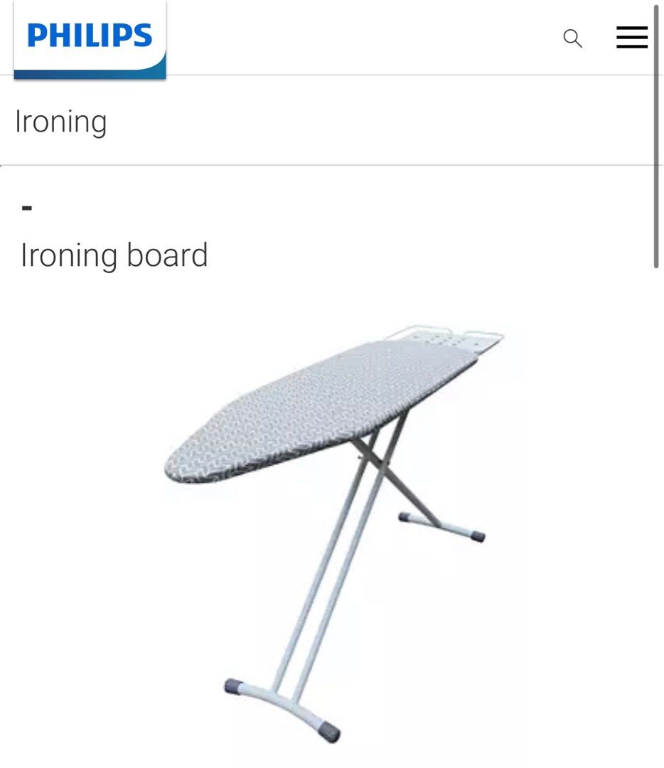 Philips GC221/88 Ironing Board, Furniture & Home Living, Cleaning