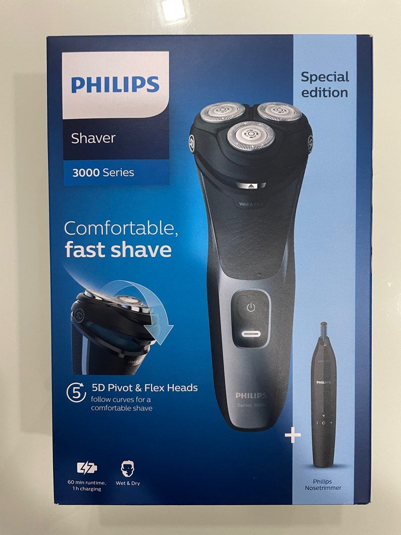 PHILIPS Wet & Dry Shaver, 3000 series S3133/57, Beauty & Personal Care