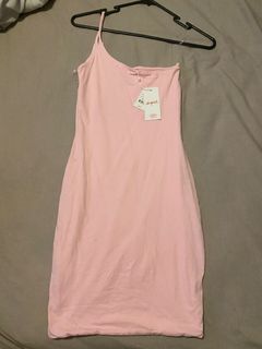 Pink one shoulder dress