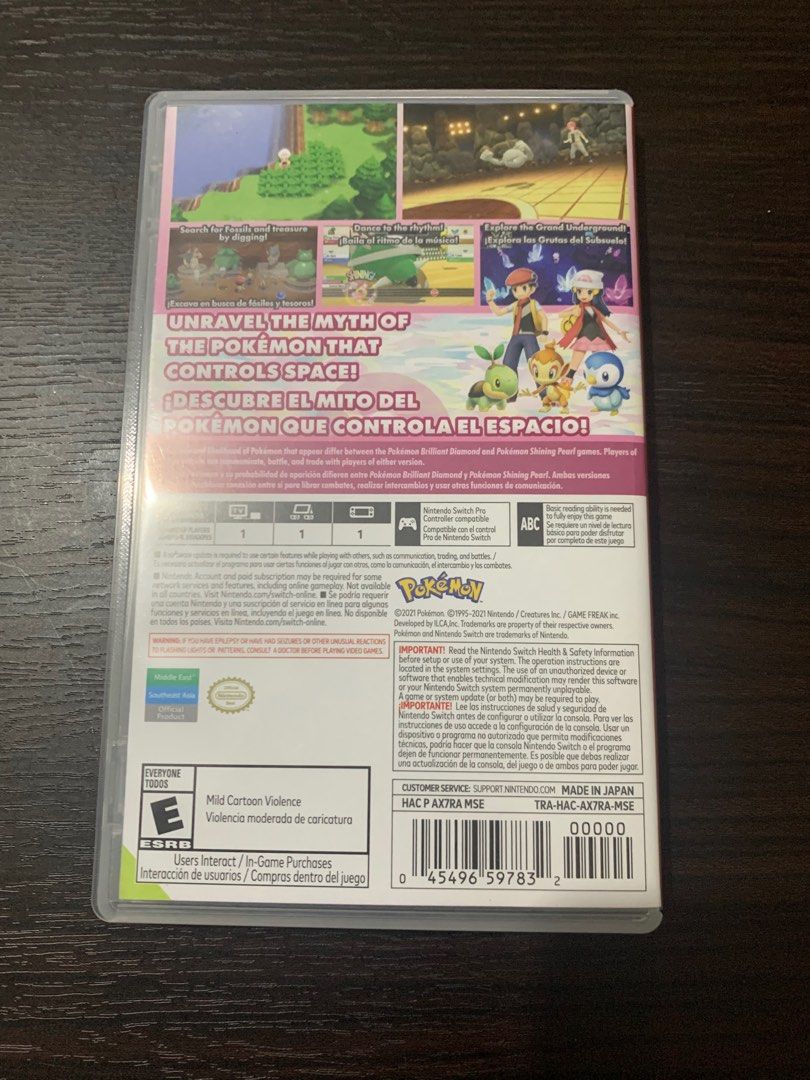 POKEMON SHINING PEARL (US) for Nintendo Switch, Video Gaming, Video