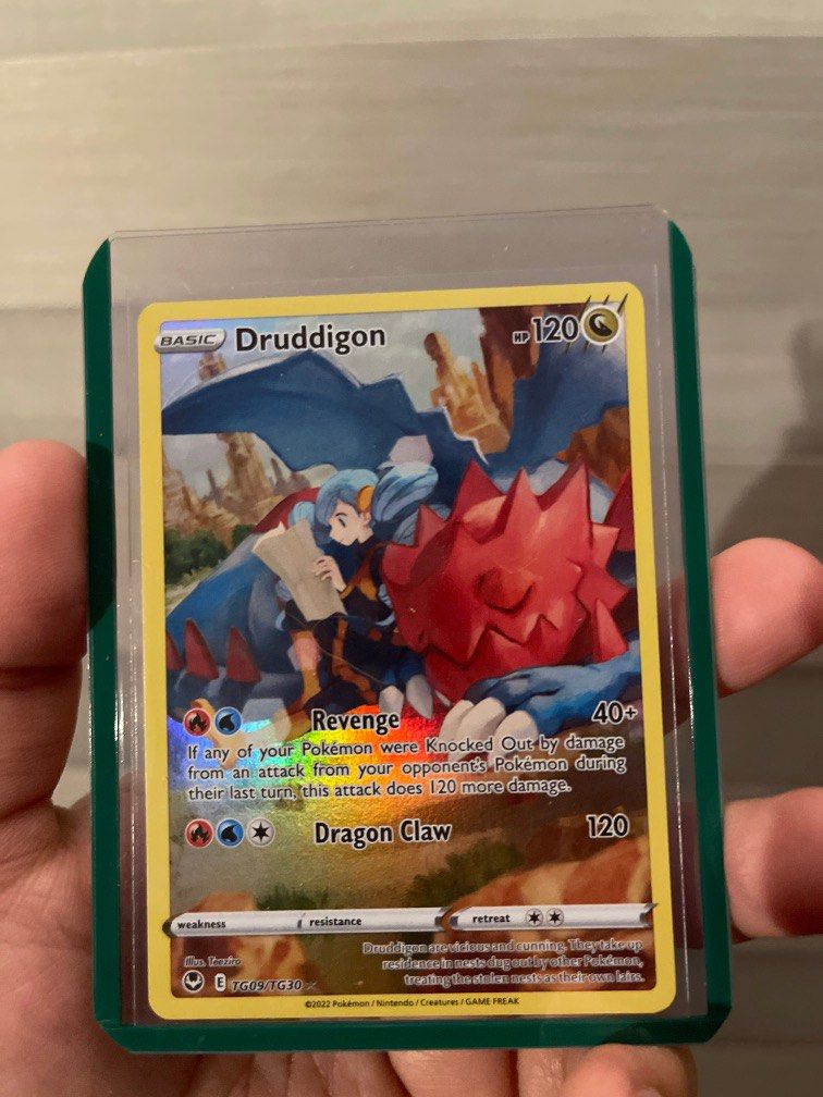 Pokemon Silver Tempest Druddigon TG09/30, Hobbies & Toys, Toys & Games ...