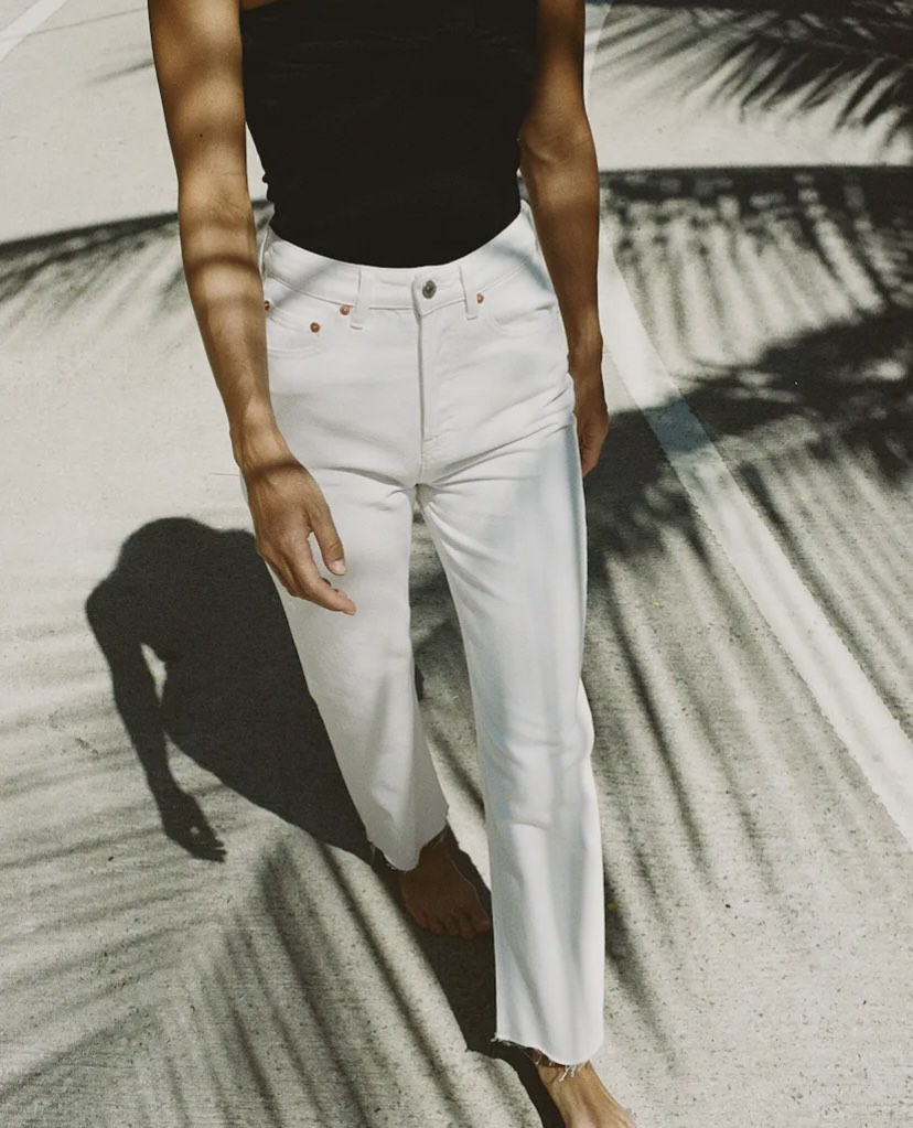 Pomelo Sustainable Cropped Jeans, Women's Fashion, Bottoms, Jeans on