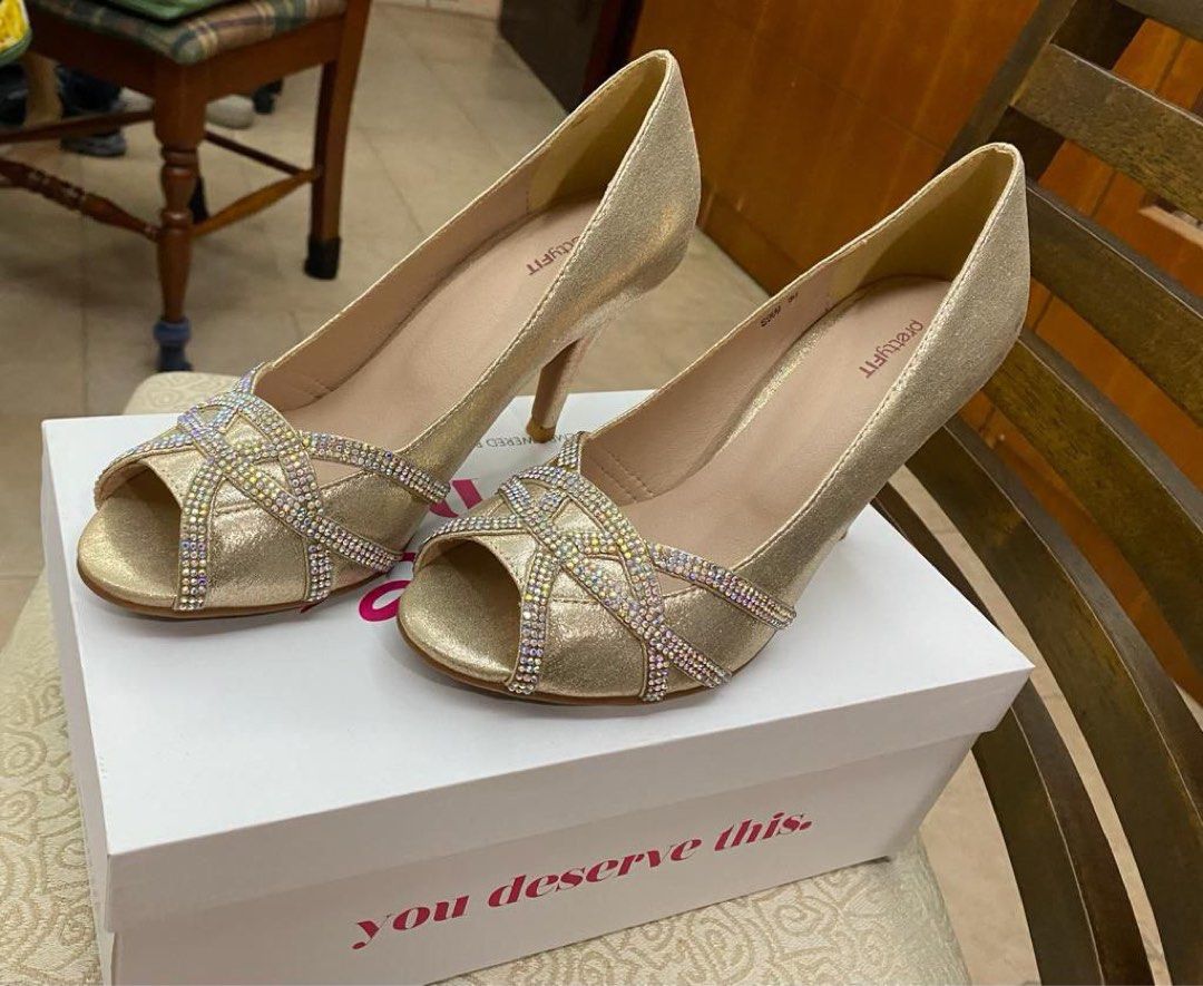Pretty Fit Champagne Gold High Heels