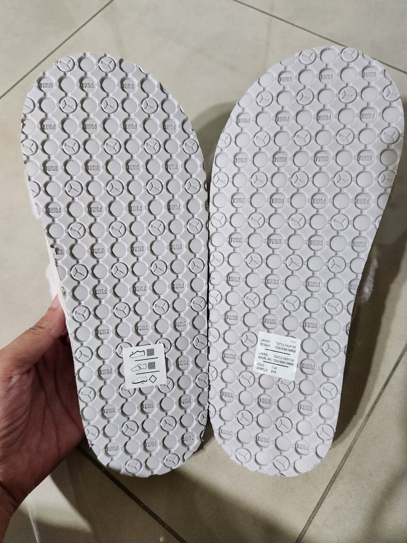 Puma furry slides zara clearance